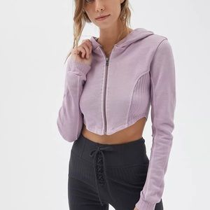 Urban Outfitters cropped hoodie zip up